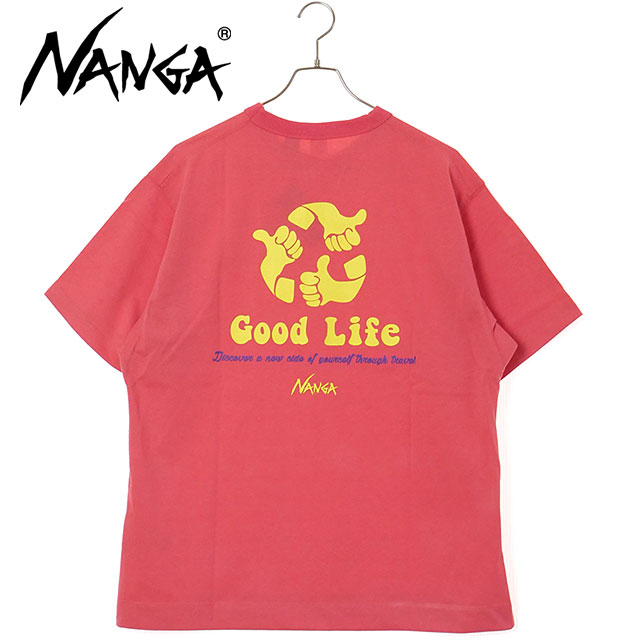 NANGA（ナンガ） エコハイブリッドTシャツ グッドライフプリント N2500