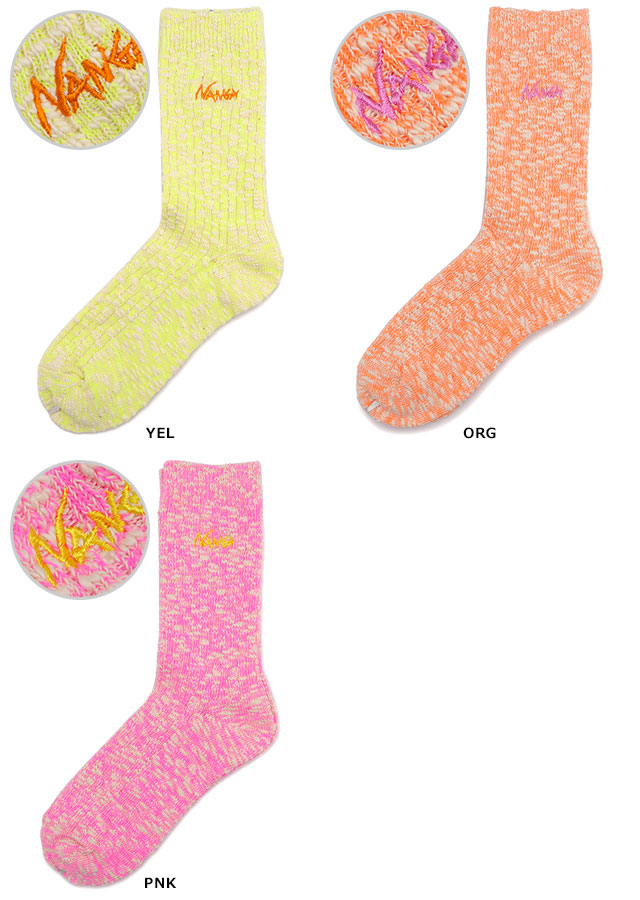 NANGA（ナンガ） カラースラブヤーン 3 4 ソックス N2502-3H314Z SS25