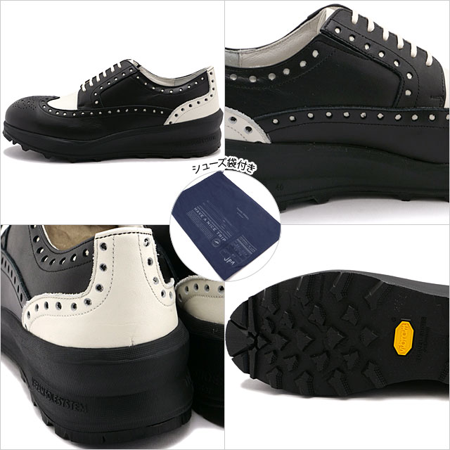 【極美品】◾️ショセ◾️トラベルシューズ◾️ウイングチップ◾️ビブラムソール◾️ブラック chausser（ショセ） 返品送料無料 トラベルシューズ TRAVEL SHOES by