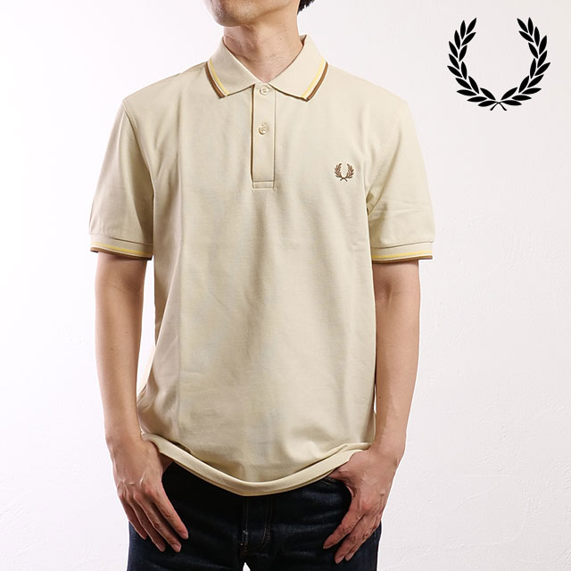 フレッドペリー FRED PERRY ポロシャツ ツイン ティップド フレッドペリーシャツ [M3600-Y56 SS25Q2] TWIN TIPPED FRED PERRY SHIRT メンズ トップス 半袖 コットンピケ OATM/CHMPG/STONE 正規取扱店 FRED PERRY（フレッドペリー） ポロシャツ ツイン ティップド フレッド