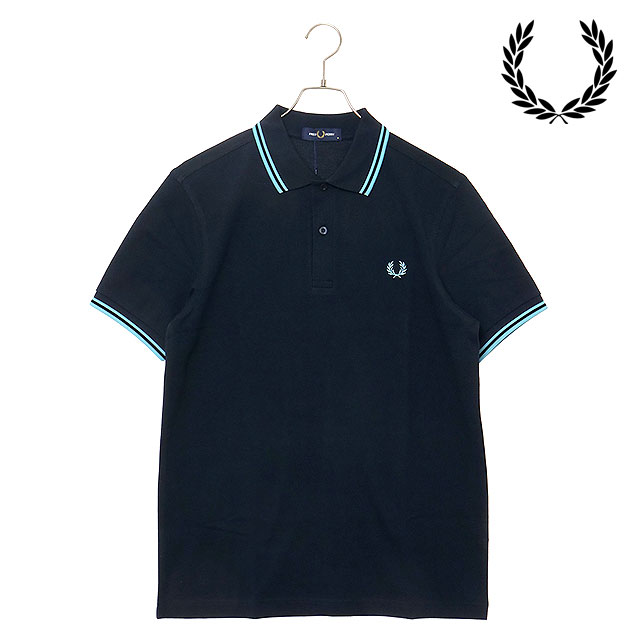 �t���b�h�y���[ FRED PERRY �|���V���c �c�C�� �e�B�b�v�h �t���b�h�y���[�V���c M3600-Y60 SS25Q2 TWIN TIPPED FRED PERRY SHIRT NAVY MINT-BLUE ���K�戵�X