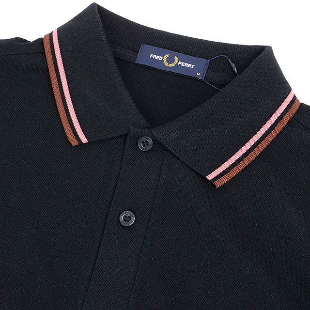 フレッドペリーポロシャツ　ブラック フレッドペリー FRED PERRY ポロシャツ ツイン ティップド