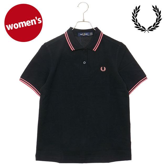 �ե�åɥڥ꡼ FRED PERRY �ݥ������ �ĥ��� �ƥ��åץ� �ե�åɥڥ꡼����� G3600-Z11 SS25Q2 TWIN TIPPED FRED PERRY SHIRT BLACK PUTTY-PINK �����谷Ź
