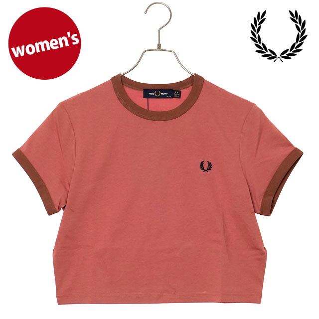 FRED PERRY（フレッドペリー） クロップド リンガーTシャツ G9163-X90