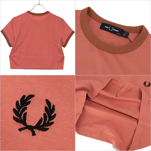 FRED PERRY（フレッドペリー） クロップド リンガーTシャツ G9163-X90