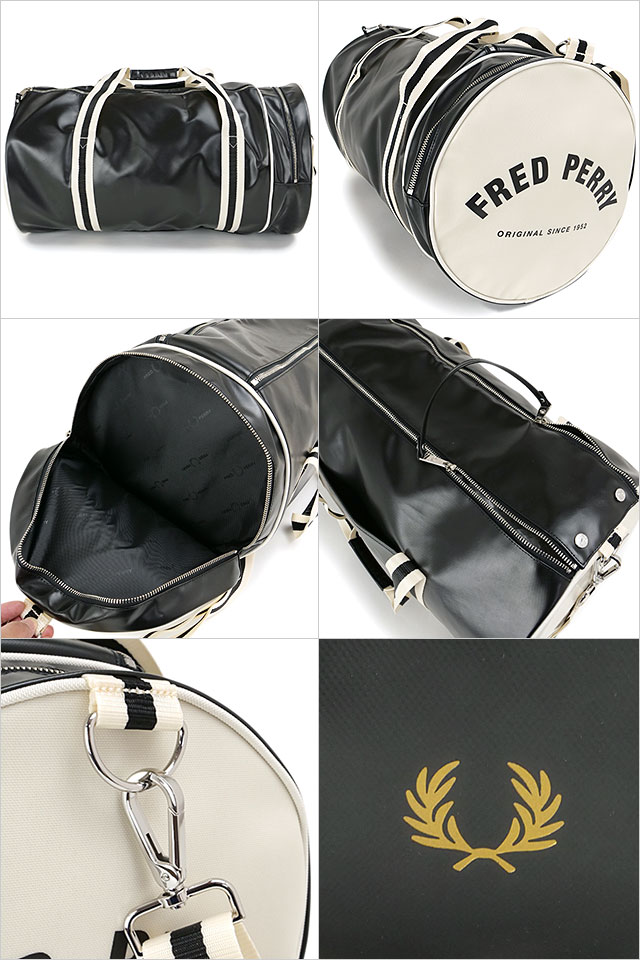 FRED PERRY フレッドペリー バレルバック ボストンバック FRED PERRY（フレッドペリー） クラシック ラージ バレルバッグ L9266