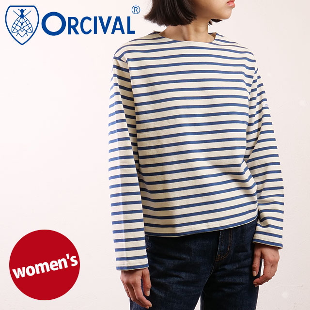 ORCIVAL（オーシバル） クルーネック ロングスリーブプルオーバー