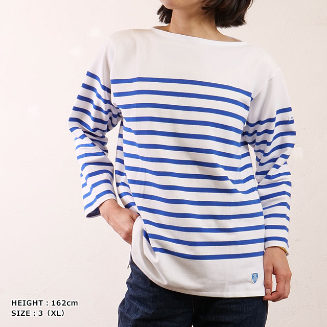 ORCIVAL（オーシバル） ボートネック ロングスリーブプルオーバー