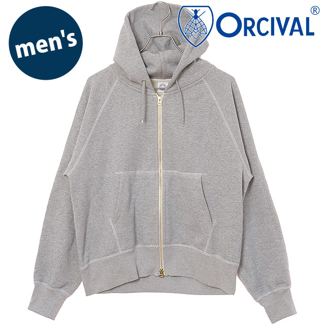 ORCIVAL オーシバル メンズ ジップフーディー スウェットパーカー ORCIVAL（オーシバル） オーチバル メンズ フレンチテリー ダブル
