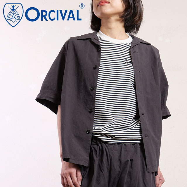 ORCIVAL（オーシバル） オープンカラー ショートスリーブシャツ OR