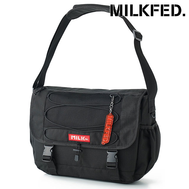 ミルクフェド MILKFED. デイリー メッセンジャーバッグ [103251053011] 16L DAILY MESSENGER BAG レディース 鞄 ショルダーバッグ 通勤通学 BLACK 正規取扱店 MILKFED.（ミルクフェド） デイリー メッセンジャーバッグ
