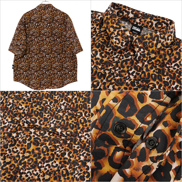 FIRST DOWN TASLAN NYLON VENTIRATION SHIRTS ファーストダウン タスラン ナイロン ベンチレーション シャツ LEOPARD F891012-99 FIRST DOWN ファーストダウン タスランナイロン ベンチ