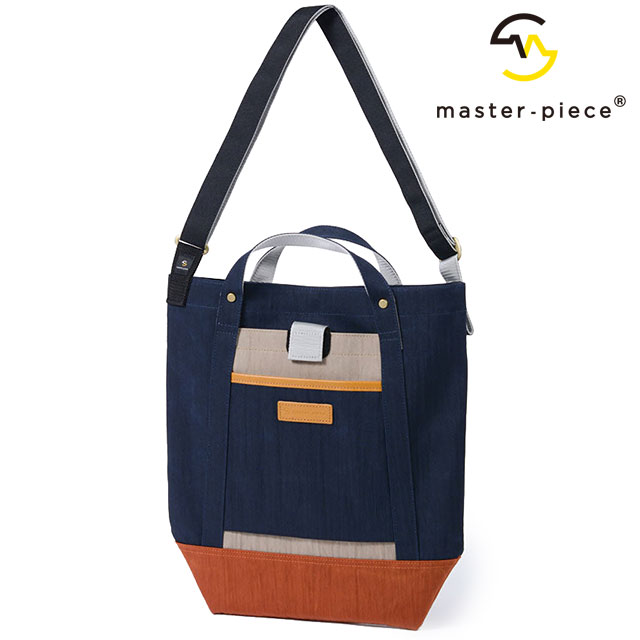 �}�X�^�[�s�[�X master-piece �V�����_�[�o�b�O 02344-v2 SS25 link SHOULDER BAG �����Y�E���f�B�[�X �� ���{�� �c�^�V�����_�[ �ʋΒʊw NAVY-B ���K�戵�X