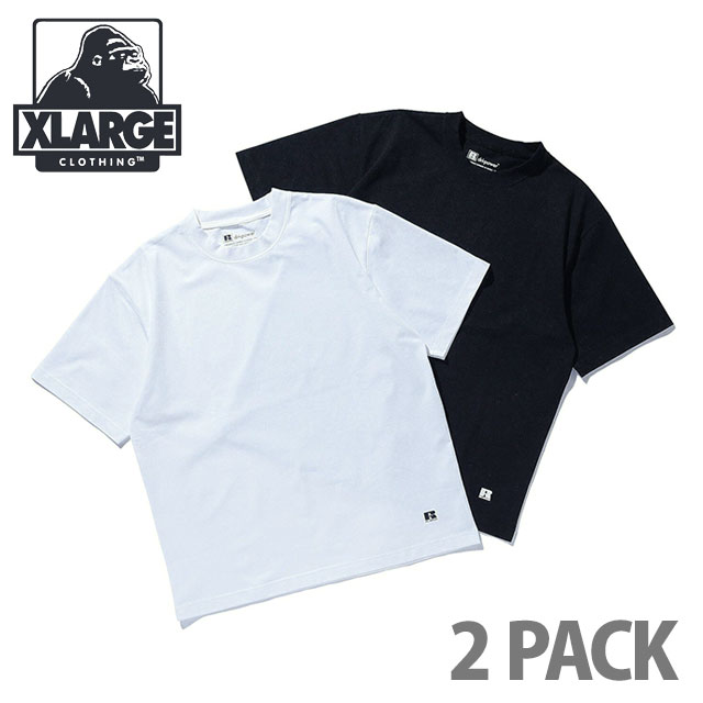 XLARGE（エクストラ ラージ） ラッセル ドライパワー 2パックTシャツ