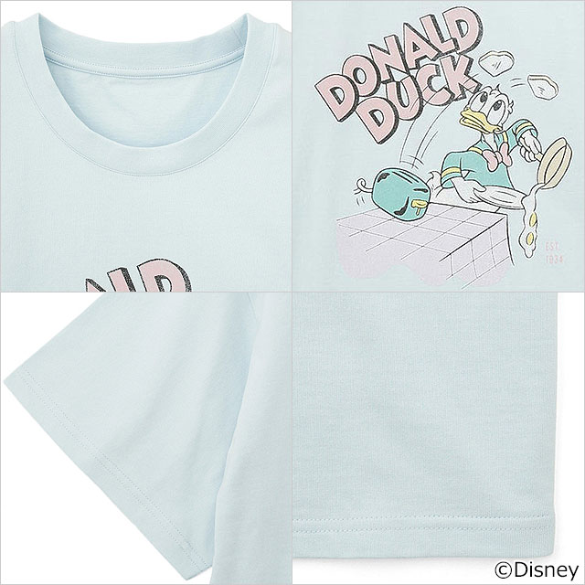 ミルクフェド MILKFED. ドナルドダック  クッキング ショートスリーブTシャツ 103252011024 SS25SPOT 半袖 Disney ディズニー LtBLUE  正規取扱店 ミルクフェド MILKFED. ドナルドダック / クッキング ショート