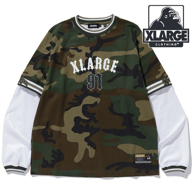 XLARGE（エクストラ ラージ） 91 レイヤード ロングスリーブTシャツ