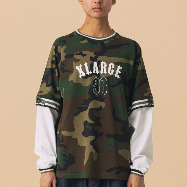 XLARGE（エクストラ ラージ） 91 レイヤード ロングスリーブTシャツ