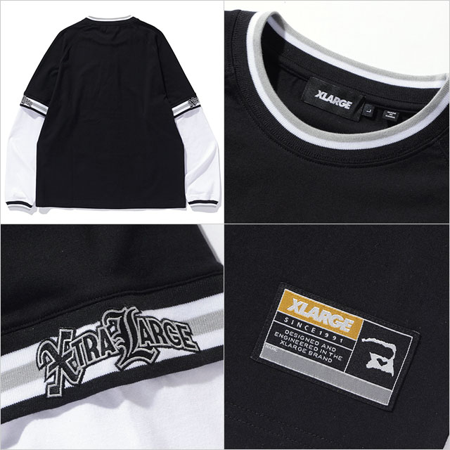 XLARGE（エクストラ ラージ） 91 レイヤード ロングスリーブTシャツ