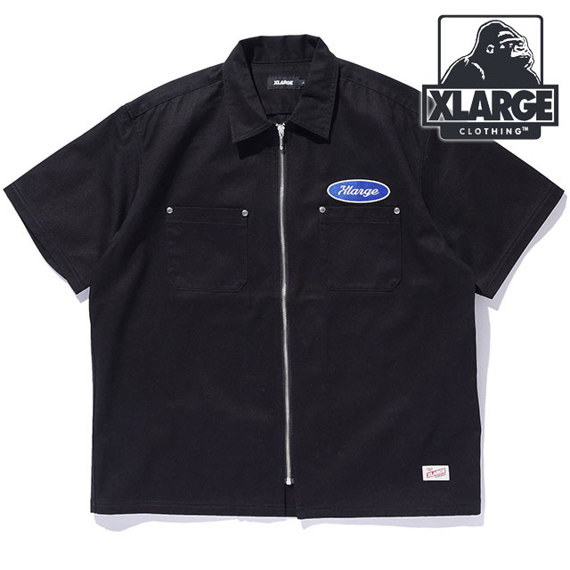 XLARGE（エクストラ ラージ） ジップアップ ショートスリーブ ワーク