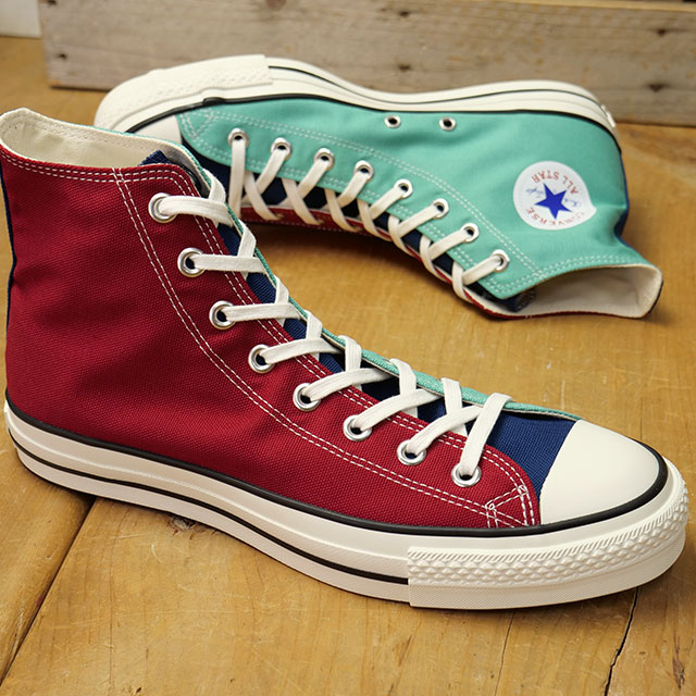 Ro[X CONVERSE Xj[J[ LoX I[X^[ J nCJbg 31315470 FW25 CANVAS ALL STAR J HI { MAROON DARK-NAVY MINT K戵X