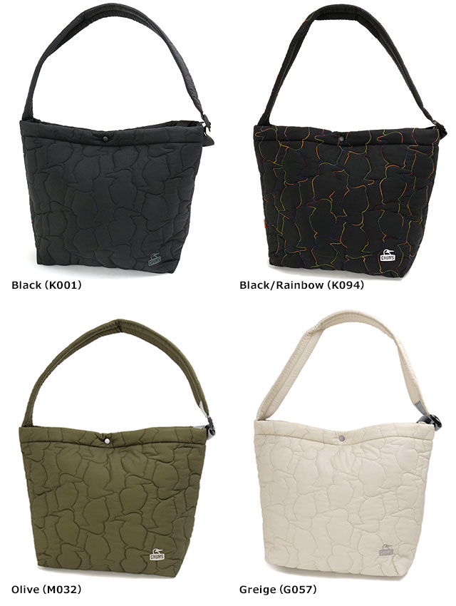 チャムス CHUMS ブービーステッチショルダーバッグ [CH60-4041 FW25] 14L Booby Stitch Shoulder Bag メンズ・レディース 鞄 キルティングバッグ ワンショルダー 正規取扱店 CHUMS（チャムス） ブービーステッチショルダーバッグ CH60-4041 FW25