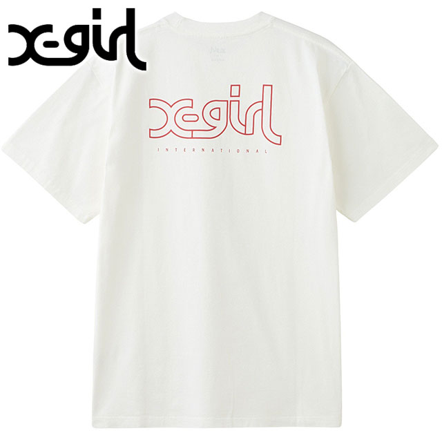 M 新品 送料込 エックスガール XGIRL Tシャツ X-girl エックスガール ミルズロゴショートスリーブTシャツ