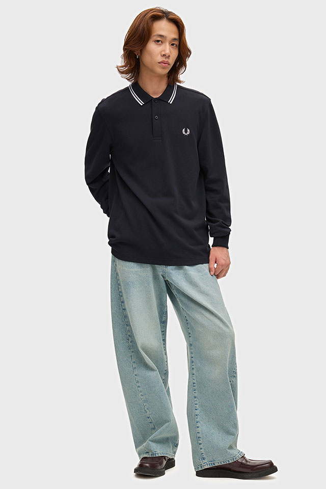 FRED PERRY（フレッドペリー） ポロシャツ ロングスリーブ ツイン