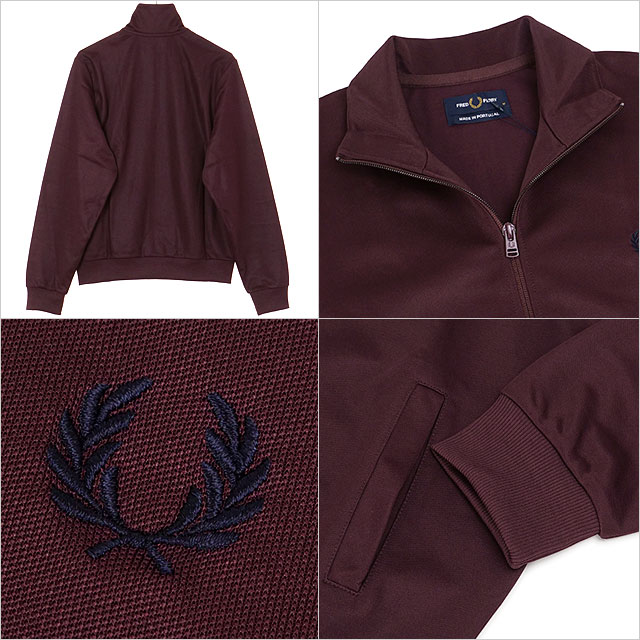 00s フレッドペリー 茶 トラックジャケット 2ライン FRED PERRY