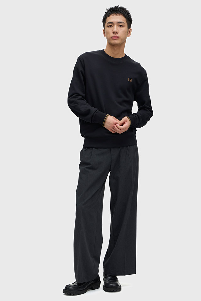 FRED PERRY（フレッドペリー） クルーネック スウェットシャツ M7535