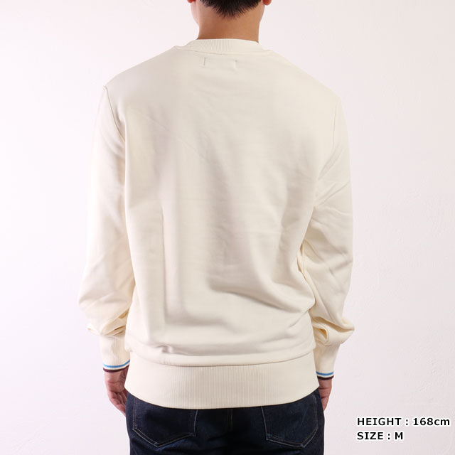 新品　フレッドペリー　CREW NECK SWEATSHIRT エクリュ FRED PERRY フレッドペリー クルーネックスウェット/CREW NECK