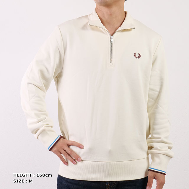 FRED PERRY（フレッドペリー） ハーフジップ スウェットシャツ M3574