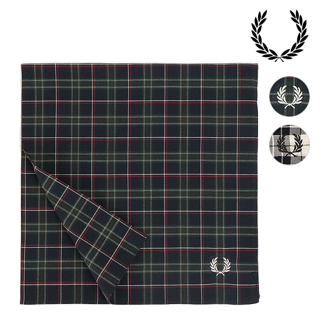 FRED PERRY 黒 ハンカチ　３枚セット FRED PERRY 黒 ハンカチ 3枚セット FRED PERRY 黒 ハンカチ 3枚
