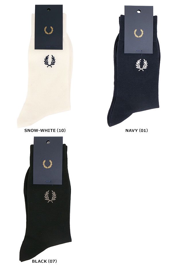 FRED PERRY（フレッドペリー） エンブロイダードソックス F20006 FW25