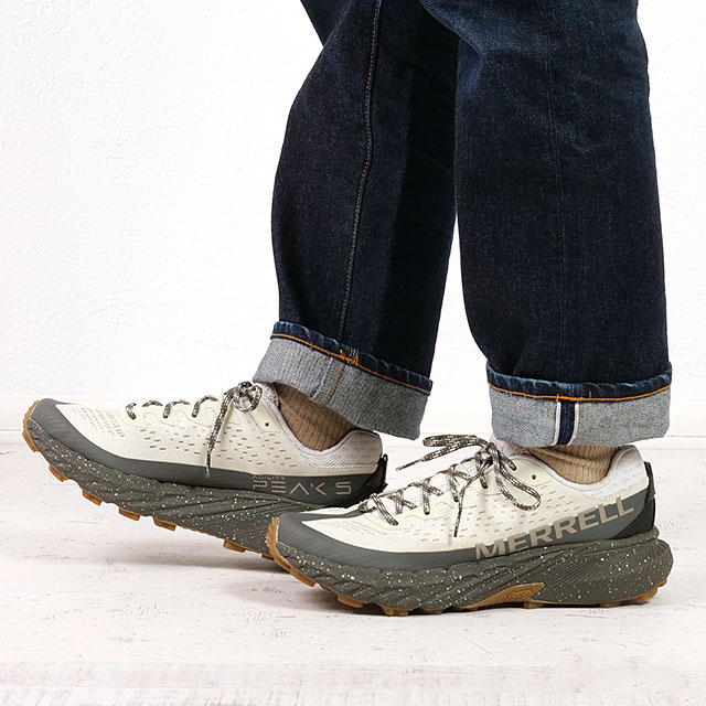 ������ MERRELL �X�j�[�J�[ �A�W���e�B�[ �s�[�N5 J068697 FW25 M AGILITY PEAK 5. �����Y �C �r�u�����\�[�� STUCCO BELUGA ���K�戵�X