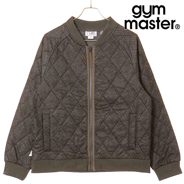 ジムマスター GYM MASTER ジャガードキルトジップJKT [G621774-34 FW25] メンズ アウター ブルゾン キルティングジャケット 中綿 ブラウン 正規取扱店 gym master（ジムマスター） ジャガードキルトジップJKT G621774-34