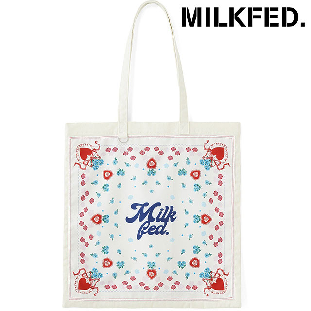 MILKFED.（ミルクフェド） フラワーパターンバンダナバッグ