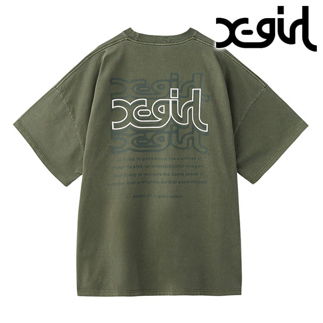 すぐ届く☆X-girl ベビーTシャツ ロゴ 旬な着こなしに◎ LOGO AND BUTTERFLY 2P S/S BABY TEE（Tシャツ/カットソー）｜X