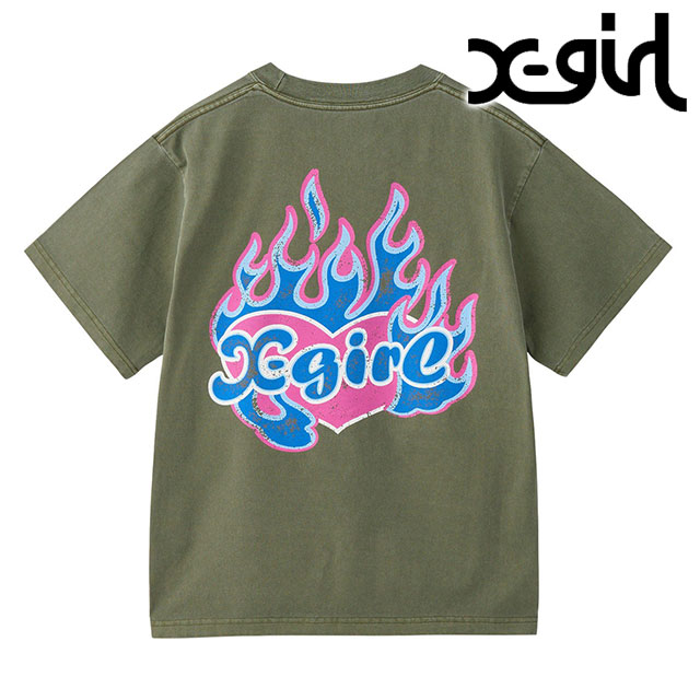 エックスガール X-girl ファイヤーハートロゴ ショートスリーブティー 105253011010 FW25 FIRE HEART LOGO S S TEE レディース 半袖Tシャツ BEIGE  正規取扱店 楽天市場】エックスガール X-girl ファイヤーハートロゴ