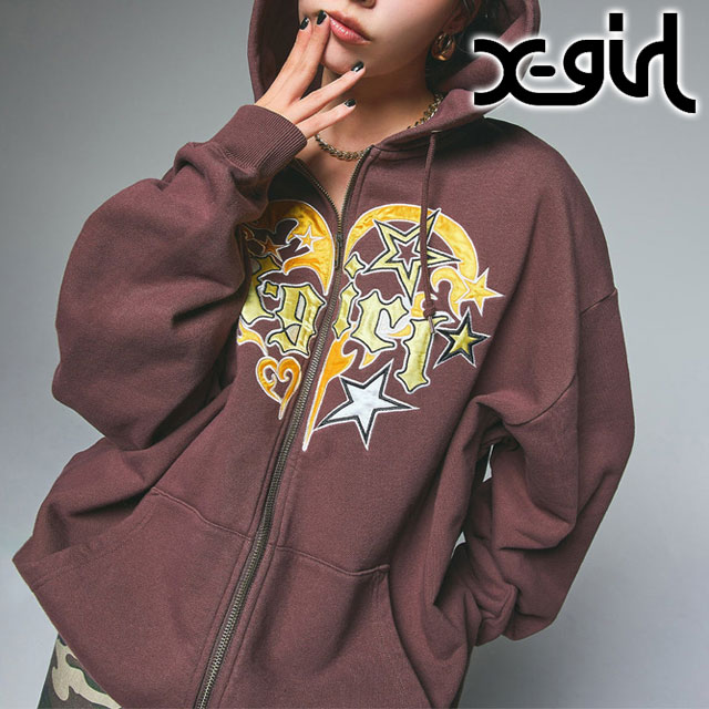 X-girl タイダイ スウェットパーカー X-girl エックスガール X-GIRL TIE-DYE SWEAT HOODIE パーカー