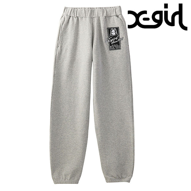 X-girl（エックスガール） フェイスボックスパッチ スウェットパンツ