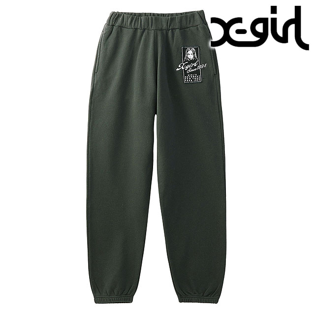 X-girl（エックスガール） フェイスボックスパッチ スウェットパンツ