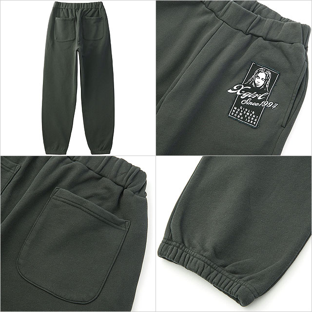 新品　エックスガール　ポリエステルパンツ X-girl（エックスガール） レディース FACE LABEL LOOSE FIT EASY