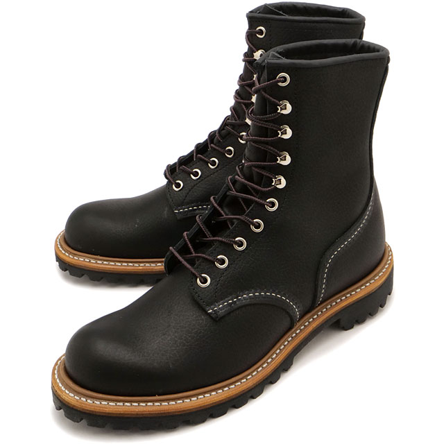 RED WING 08165 ブラックワークブーツ 8 1/2 D RED WING SHOES REDWING レッドウィング クラシックワークブーツ 6