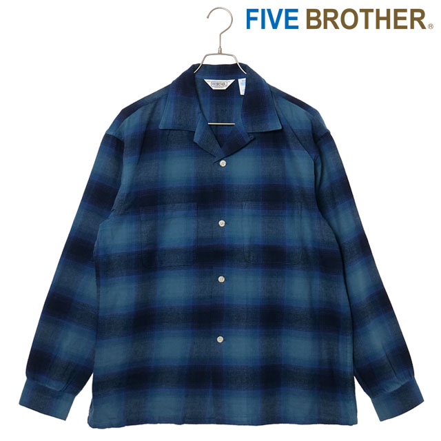 FIVEBROTHER（ファイブブラザー） チェック ワンナップシャツ 152570