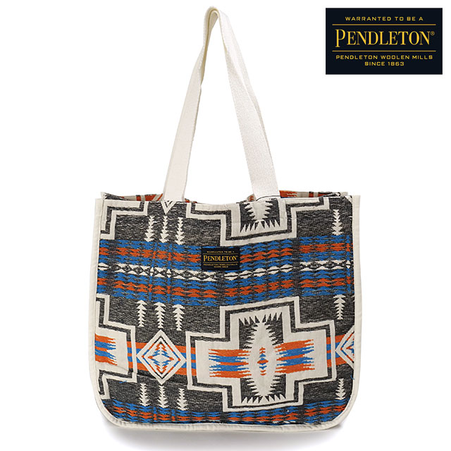 �y���h���g�� PENDLETON �W���K�[�h�g�[�g PDT-000-253038 FW25 JAQUARD TOTE �����Y�E���f�B�[�X �� �g�[�g�o�b�O ���|�� CHARCOAL ���K�戵�X