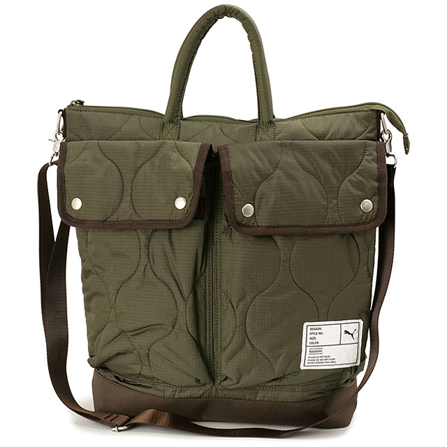 プーマ PUMA ラスティ ミニヘルメットバッグ J20395 FW25 19L RUSTY MINI HELMET BAG 鞄 ショルダーバッグ メッセンジャーバッグ KHAKI 正規取扱店