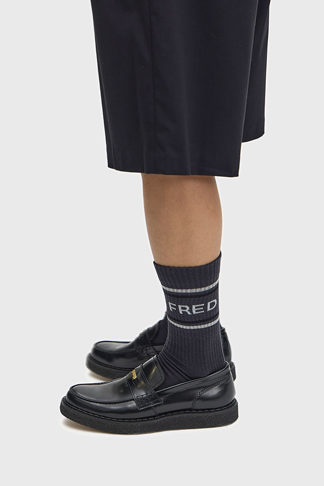 �t���b�h�y���[ FRED PERRY �W���[�W�R�b�N�X �y�j�[���[�t�@�[ ���U�[ SB1345-102 FW25Q4 GC×FP PENNY LOAFER GEORGE COX �R���{ BLACK ���K�戵�X