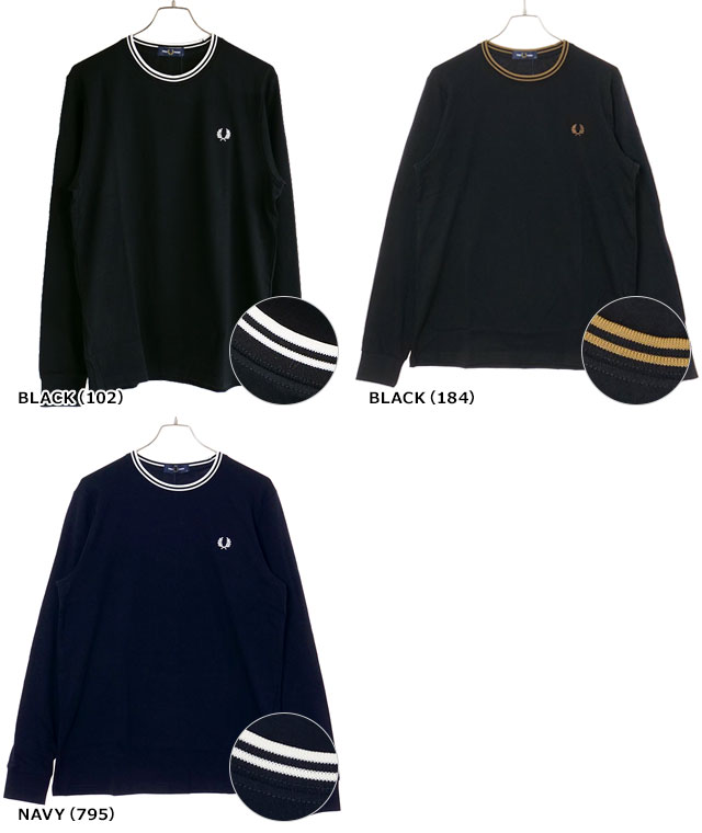 FRED PERRY（フレッドペリー） ロングスリーブ ツインティップドT
