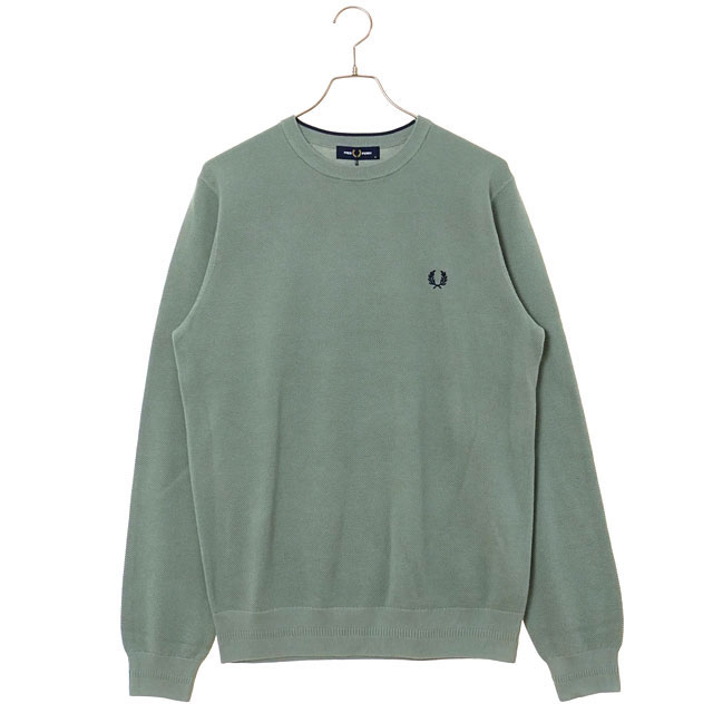 フレッドペリー FRED PERRY ピケステッチジャンパー K1309 PIQUE STITCH JUMPER メンズ トップス セーター クルーネックニット 当店激オシ 正規取扱店