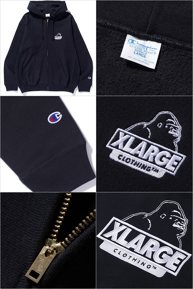 XLARGE（エクストラ ラージ） チャンピオン リバースウィーブ ジップ
